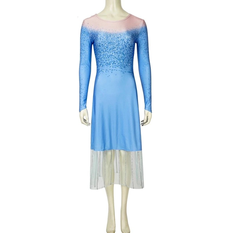 Frozen 2 Princess Elsa Dress Cosplay Costume 7 Frozen 2 Princess Elsa Dress Cosplay Costume - Image 5