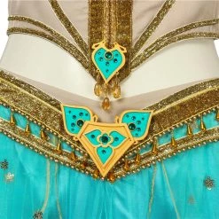 2019 Movie Aladdin Princess Jasmine Green Suit Cosplay Costume -Game Costumes Shop COS 007 05 68