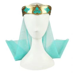 2019 Movie Aladdin Princess Jasmine Green Suit Cosplay Costume -Game Costumes Shop COS 007 08 21