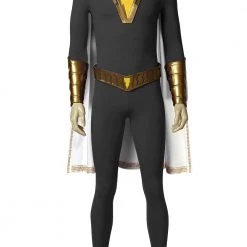 Captain Marvel Shazam Freddy Freeman Grey Suit Cosplay Costume
