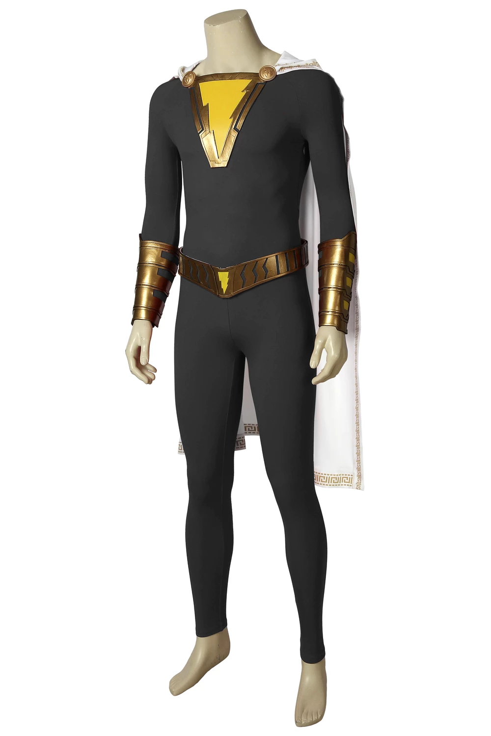 Captain Marvel Shazam Freddy Freeman Grey Suit Cosplay Costume 5 Captain Marvel Shazam Freddy Freeman Grey Suit Cosplay Costume - Image 3