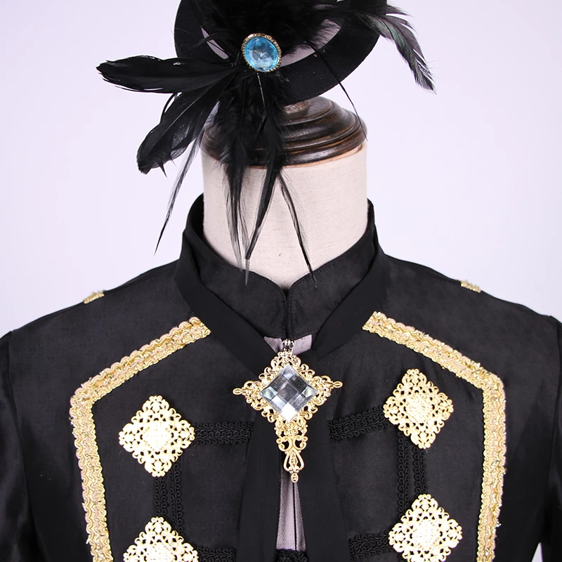 Final Fantasy XIV Little Ladies'Day 2018 Idols Male Black Suit Cosplay Costume 6 Final Fantasy XIV Little Ladies'Day 2018 Idols Male Black Suit Cosplay Costume - Image 4