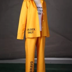 Suicide Squad Harley Quinn Prison Suit Cosplay Costume -Game Costumes Shop COS 009 02 39
