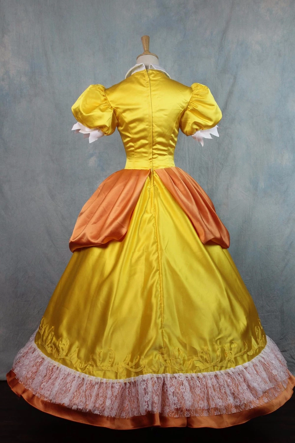 Super Mario Princess Daisy Dress Cosplay Costume 6 Super Mario Princess Daisy Dress Cosplay Costume - Image 4