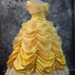 Beauty And The Beast Princess Belle Dress Cosplay Costume - H -Game Costumes Shop COS 010 04 83