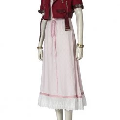 Final Fantasy VII Crisis Core: Aerith Gainsborough Cosplay Costume 14 Final Fantasy VII Crisis Core: Aerith Gainsborough Cosplay Costume -Game Costumes Shop COS 011 02 151