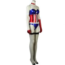 Captain America Sexy Girl Superhero Jumpsuit Cosplay Costume -Game Costumes Shop COS 011 03 87