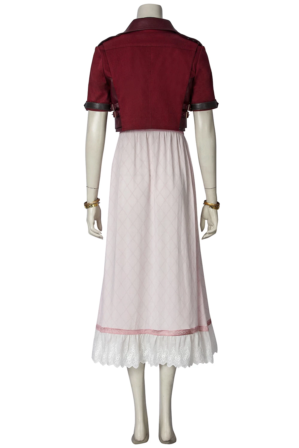 Final Fantasy VII Crisis Core: Aerith Gainsborough Cosplay Costume 7 Final Fantasy VII Crisis Core: Aerith Gainsborough Cosplay Costume - Image 5