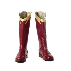 The Flash Season 4 Barry Allen Flash Cosplay Boots -Game Costumes Shop COS 011 04 62