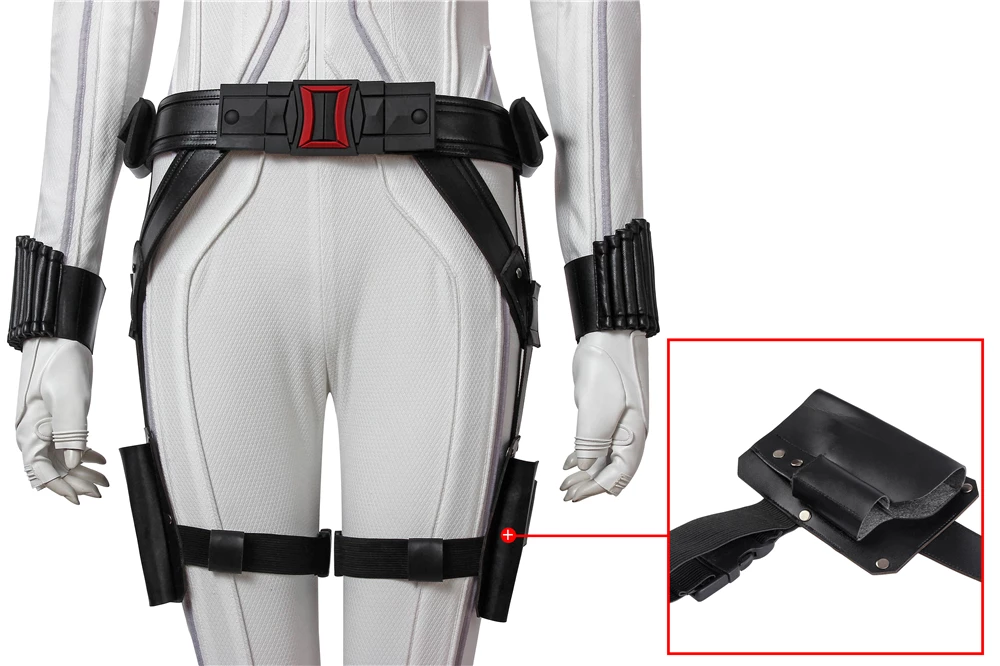 2020 Movie Black Widow Natasha Romanoff White Jumpsuit Cosplay Costume 8 2020 Movie Black Widow Natasha Romanoff White Jumpsuit Cosplay Costume - Image 6