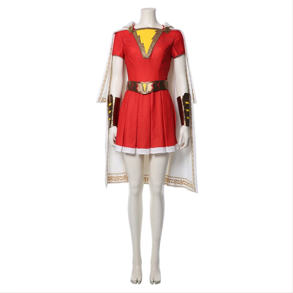 Shazam Mary Marvel Cosplay Costume 4 Shazam Mary Marvel Cosplay Costume - Image 2