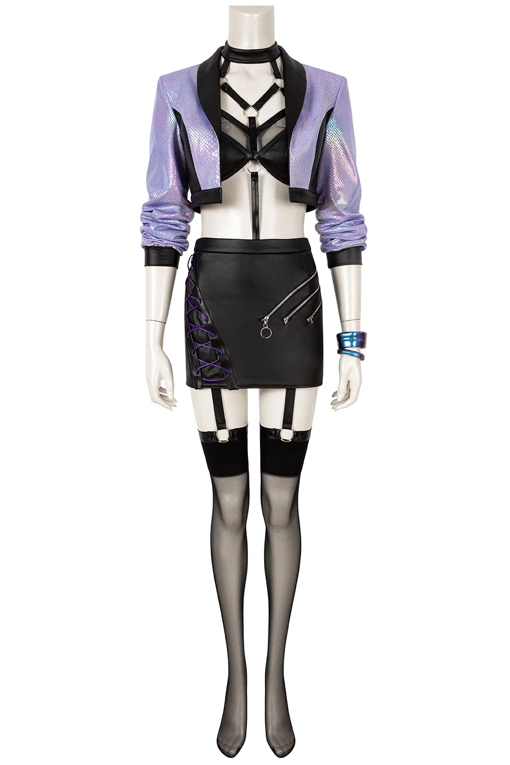 League Of Legends LOL K/DA ALL OUT Evelynn Cosplay Costume 4 League Of Legends LOL K/DA ALL OUT Evelynn Cosplay Costume - Image 2