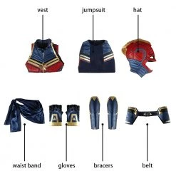 Avengers: Endgame Carol Danvers Captain Marvel Cosplay Costume Version 2 -Game Costumes Shop COS 014 09 4