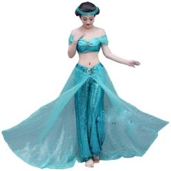 Aladdin And The Magic Lamp Jasmine Cosplay Costume -Game Costumes Shop COS 015 02 130