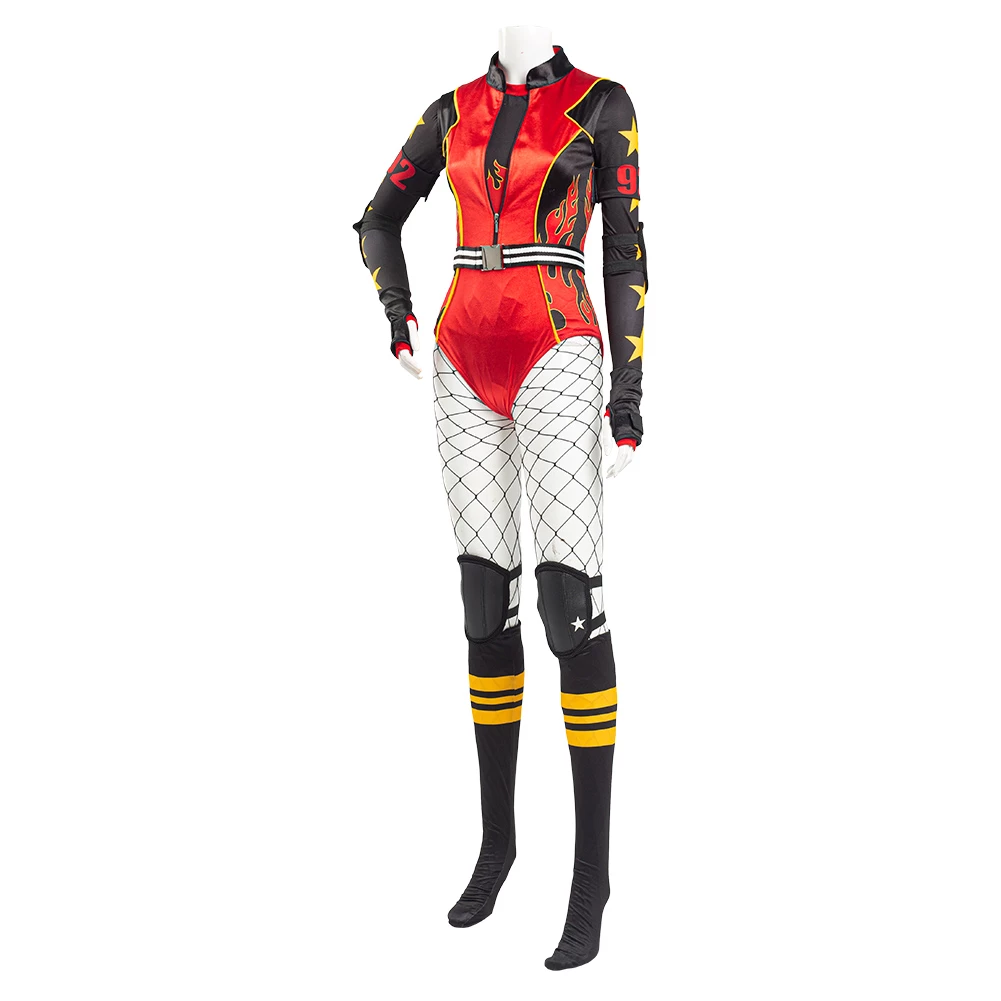 Birds Of Prey Harley Quinn Jumpsuit Cosplay Costume 5 Birds Of Prey Harley Quinn Jumpsuit Cosplay Costume - Image 3