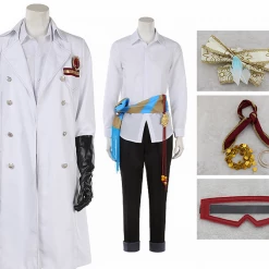 Disney: Twisted-Wonderland Scarabia Kalim White Suit Cosplay Costume -Game Costumes Shop COS 015 04 104