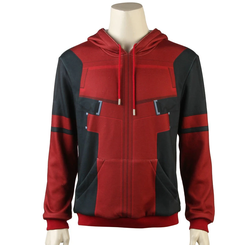 Deadpool Hoodie Cosplay Costume 3 Deadpool Hoodie Cosplay Costume