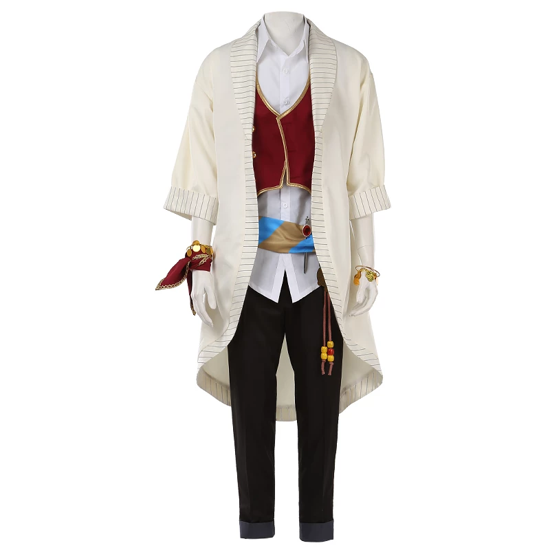 Disney: Twisted-Wonderland Scarabia Kalim Uniform Cosplay Costume 7 Disney: Twisted-Wonderland Scarabia Kalim Uniform Cosplay Costume - Image 5