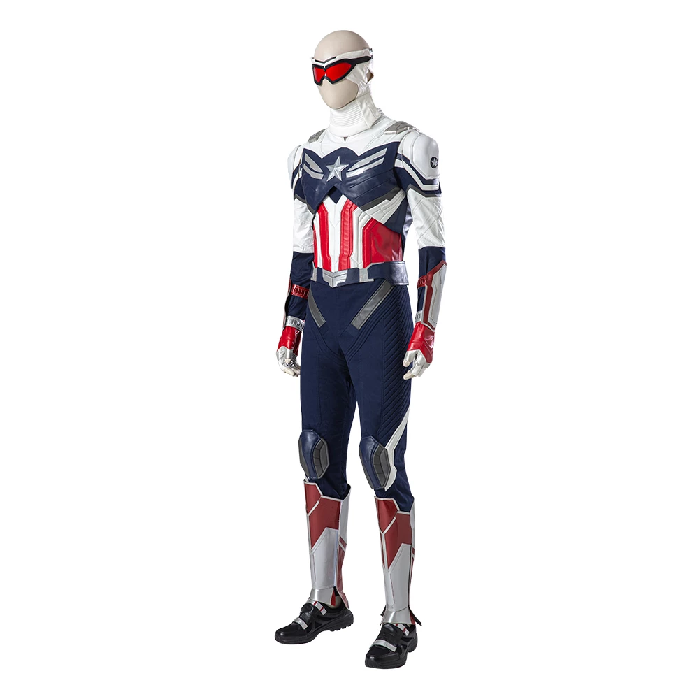 The Falcon And The Winter Soldier Sam Wilson Captain America Cosplay Costume Leather Version 5 The Falcon And The Winter Soldier Sam Wilson Captain America Cosplay Costume Leather Version - Image 3