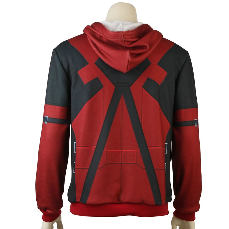 Deadpool Hoodie Cosplay Costume 5 Deadpool Hoodie Cosplay Costume - Image 3