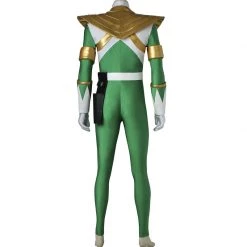 Mighty Morphin Power Rangers White Ranger Tommy Oliver Green Suit Cosplay Costume -Game Costumes Shop COS 016 03 86