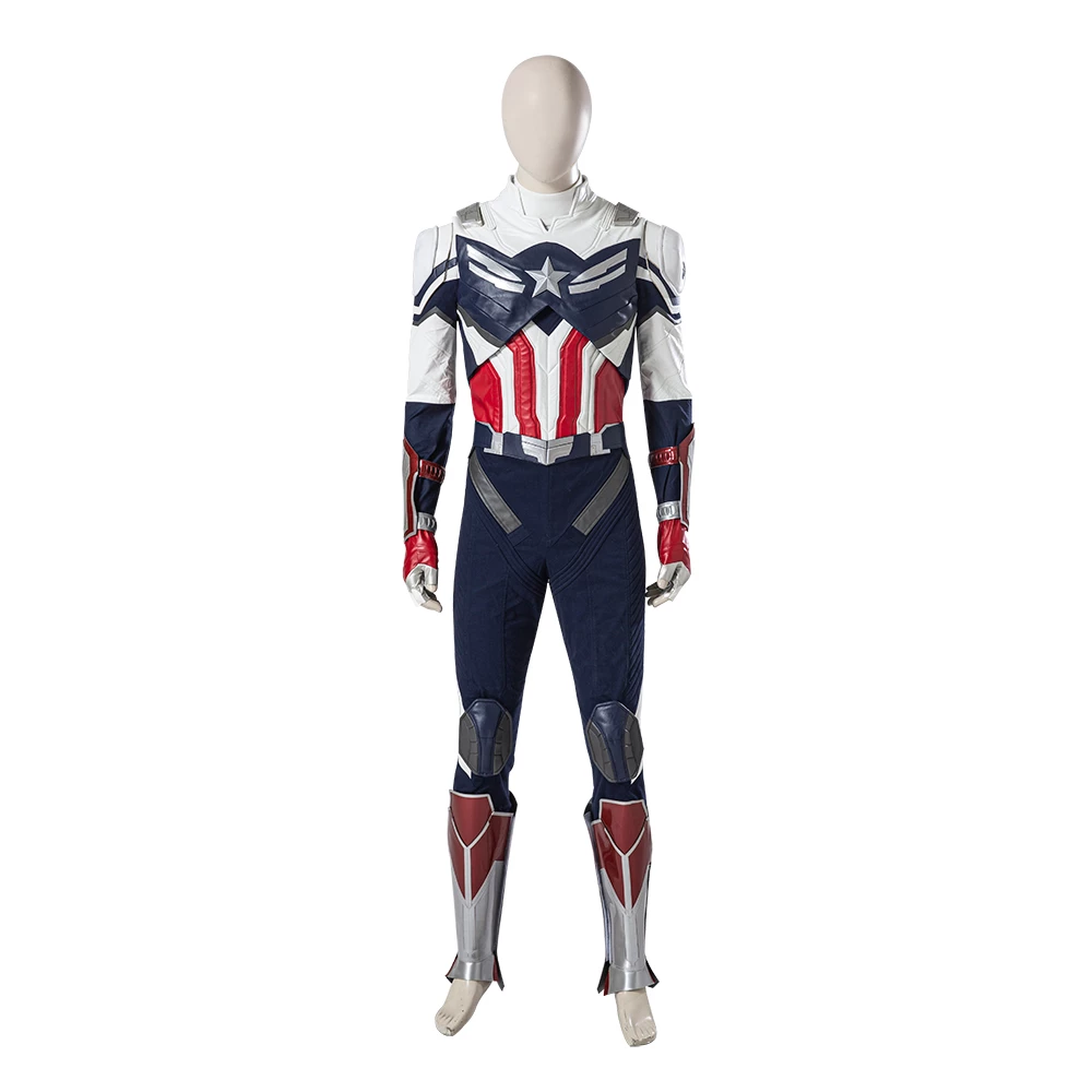 The Falcon And The Winter Soldier Sam Wilson Captain America Cosplay Costume Leather Version 8 The Falcon And The Winter Soldier Sam Wilson Captain America Cosplay Costume Leather Version - Image 6