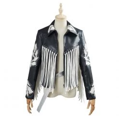 2020 Movie Birds Of Prey Harley Quinn Black Jacket Cosplay Costume