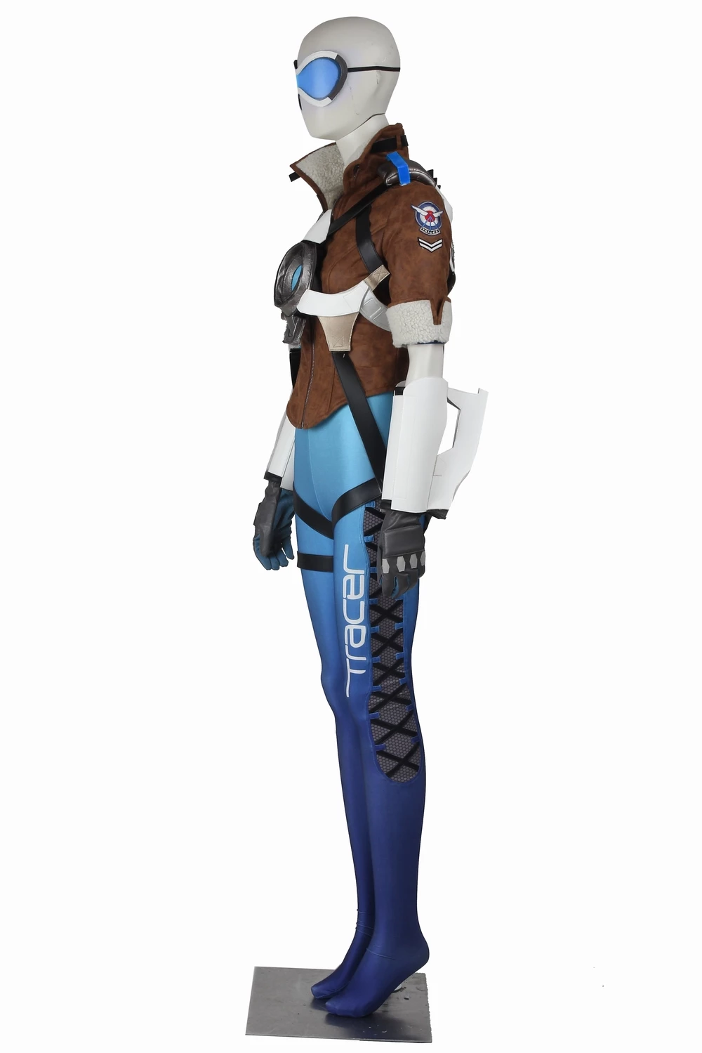 Overwatch Tracer Lena Oxton Blue Version Cosplay Costume 4 Overwatch Tracer Lena Oxton Blue Version Cosplay Costume - Image 2