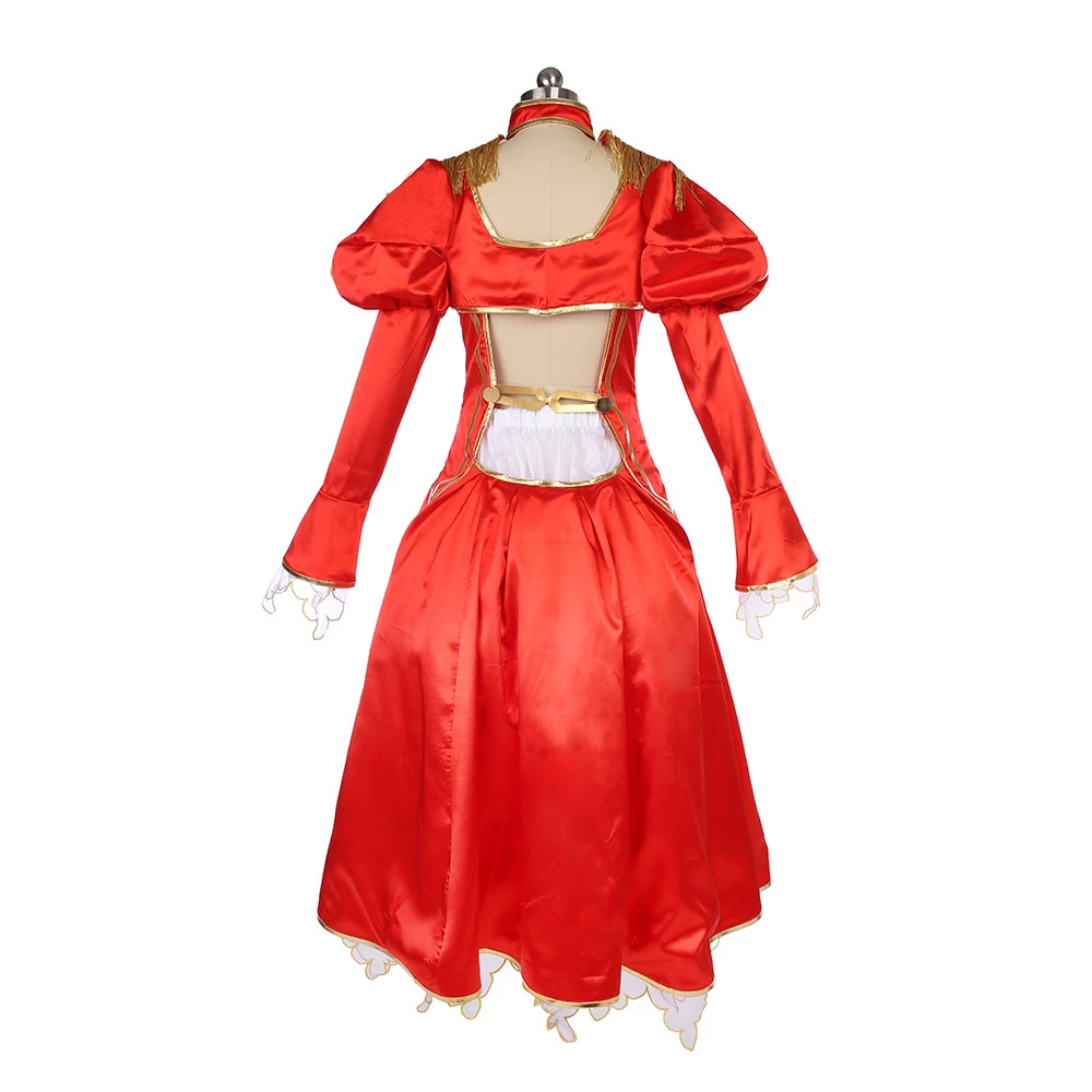 Fate/Extra Red Saber Nero Cosplay Costume 7 Fate/Extra Red Saber Nero Cosplay Costume - Image 5