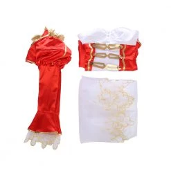 Fate/Extra Red Saber Nero Cosplay Costume 15 Fate/Extra Red Saber Nero Cosplay Costume -Game Costumes Shop COS 017 07 8