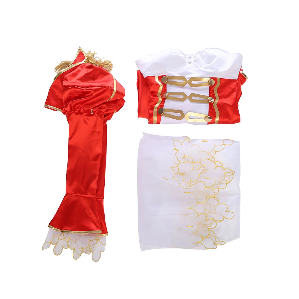 Fate/Extra Red Saber Nero Cosplay Costume 9 Fate/Extra Red Saber Nero Cosplay Costume - Image 7