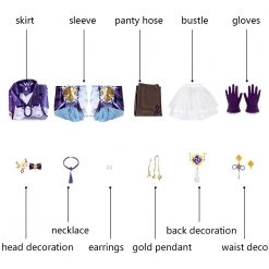 Genshin Impact Keqing Cosplay Costume -Game Costumes Shop COS 017 08 8