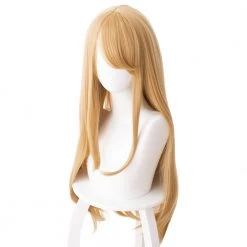 Gold 80cm League Of Legends LOL K/DA Ahri Cosplay Wig -Game Costumes Shop COS 018 02 112