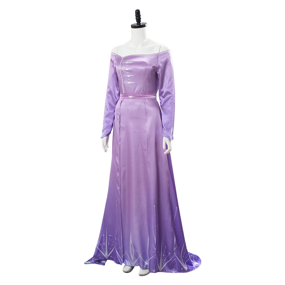 Frozen 2 Princess Elsa Purple Dress Cosplay Costume 5 Frozen 2 Princess Elsa Purple Dress Cosplay Costume - Image 3