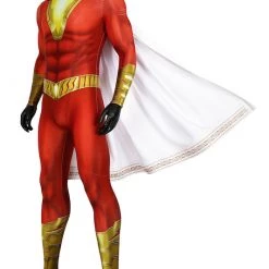 Captain Marvel Shazam Jumpsuit Cosplay Costume -Game Costumes Shop COS 018 02 170