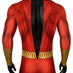 Captain Marvel Shazam Jumpsuit Cosplay Costume -Game Costumes Shop COS 018 06 30
