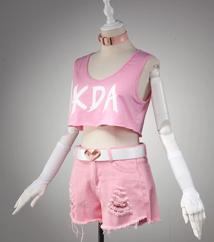 League Of Legends LOL K/DA Akali Suit Cosplay Costume 6 League Of Legends LOL K/DA Akali Suit Cosplay Costume - Image 4