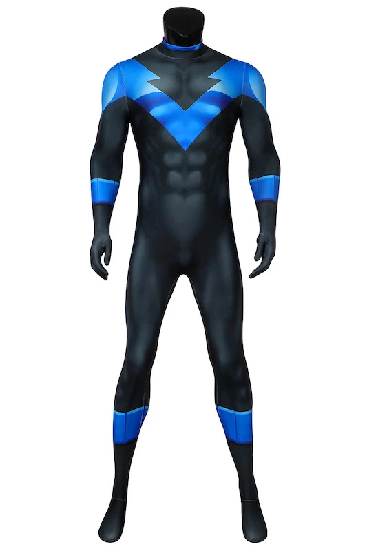 Batman: Under The Red Hood Nightwing Dick Grayson Jumpsuit Cosplay Costume 3 Batman: Under The Red Hood Nightwing Dick Grayson Jumpsuit Cosplay Costume