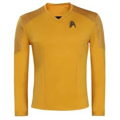 Star Trek: Strange New Worlds Christopher Pike Yellow Shirt Cosplay Costume
