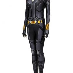 Movie Black Widow Yelena Belova Black Jumpsuit Cosplay Costume 11 Movie Black Widow Yelena Belova Black Jumpsuit Cosplay Costume -Game Costumes Shop COS 023 02 160