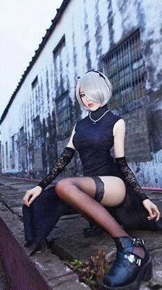 Nier: Automata 2B Cheongsam Cosplay Costume 4 Nier: Automata 2B Cheongsam Cosplay Costume - Image 2