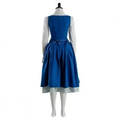Beauty And The Beast Belle Maid Blue Dress Cosplay Costume -Game Costumes Shop COS 025 04 34