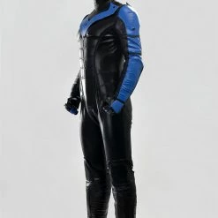 Deluxe Batman: Arkham City Nightwing Cosplay Costume 11 Deluxe Batman: Arkham City Nightwing Cosplay Costume -Game Costumes Shop COS 026 02 4