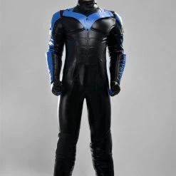 Deluxe Batman: Arkham City Nightwing Cosplay Costume 13 Deluxe Batman: Arkham City Nightwing Cosplay Costume -Game Costumes Shop COS 026 04 2