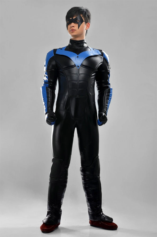 Deluxe Batman: Arkham City Nightwing Cosplay Costume 6 Deluxe Batman: Arkham City Nightwing Cosplay Costume - Image 4