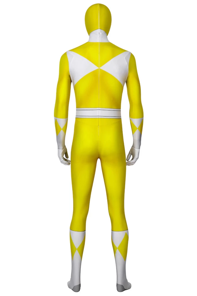 Power Rangers Boy Yellow Ranger Jumpsuit Cosplay Costume 5 Power Rangers Boy Yellow Ranger Jumpsuit Cosplay Costume - Image 3