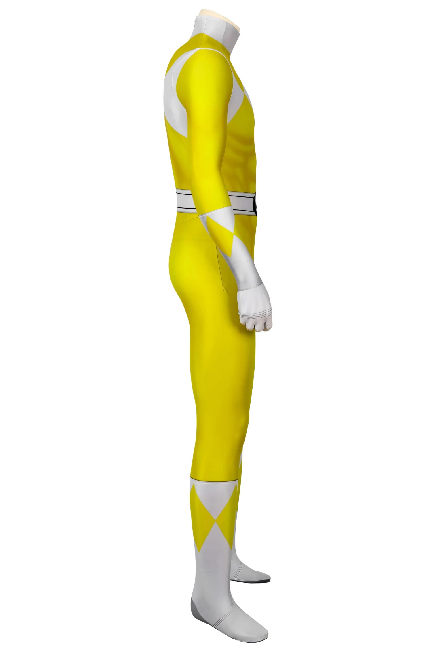 Power Rangers Boy Yellow Ranger Jumpsuit Cosplay Costume 8 Power Rangers Boy Yellow Ranger Jumpsuit Cosplay Costume - Image 6