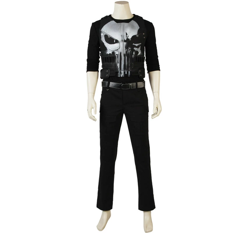 The Punisher Frank Castle Suit Cosplay Costume 3 The Punisher Frank Castle Suit Cosplay Costume