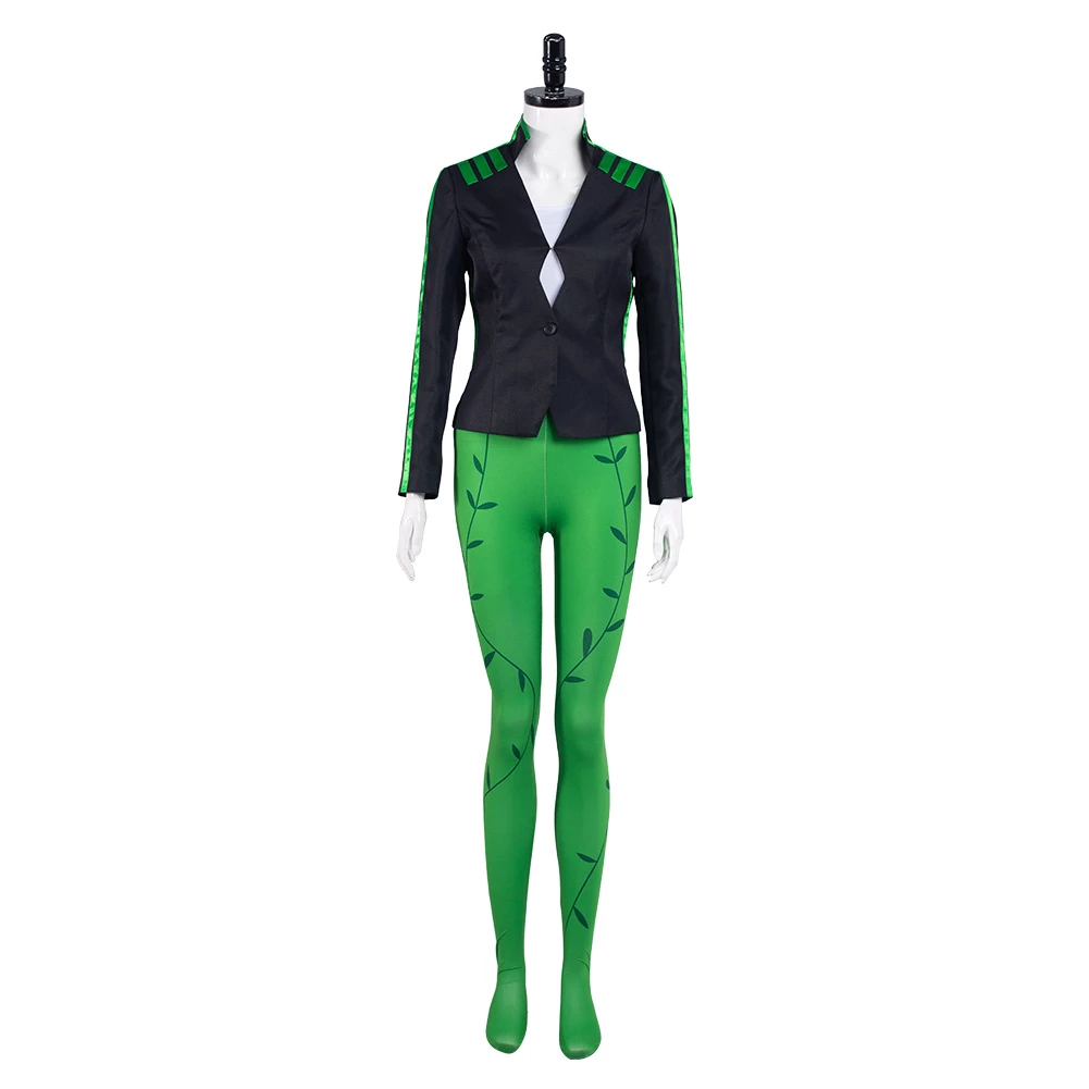 Harley Quinn Poison Ivy Isley Cosplay Costume 4 Harley Quinn Poison Ivy Isley Cosplay Costume - Image 2