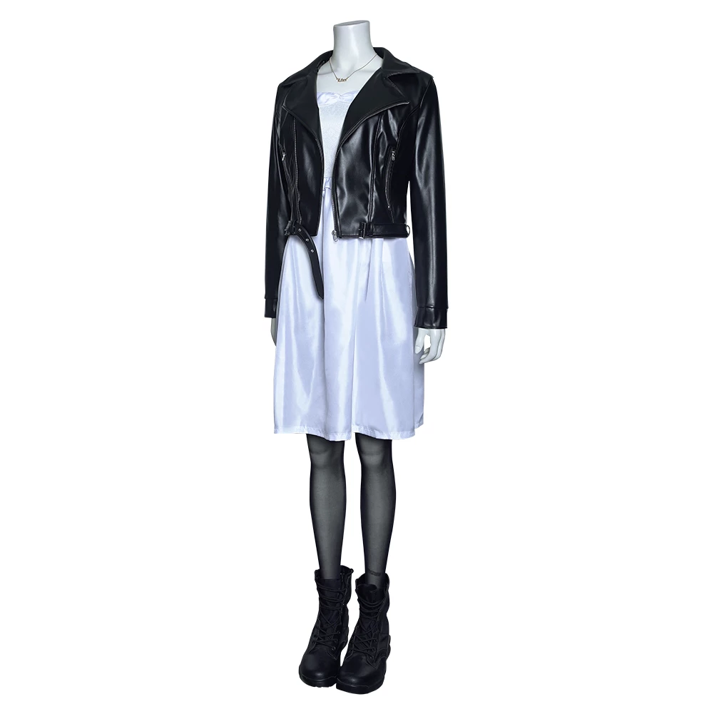 Bride Of Chucky Tiffany Short Dress Cosplay Costume 5 Bride Of Chucky Tiffany Short Dress Cosplay Costume - Image 3